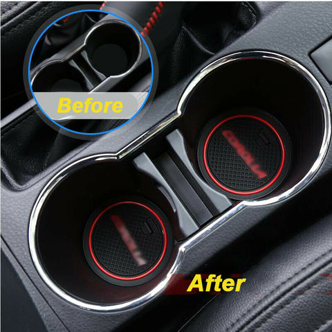 15pcs Full Interior Cup Holder Coaster Door Slot Mat for Toyota Corolla 2014-2019 - Non-slip Anti-dust Mat