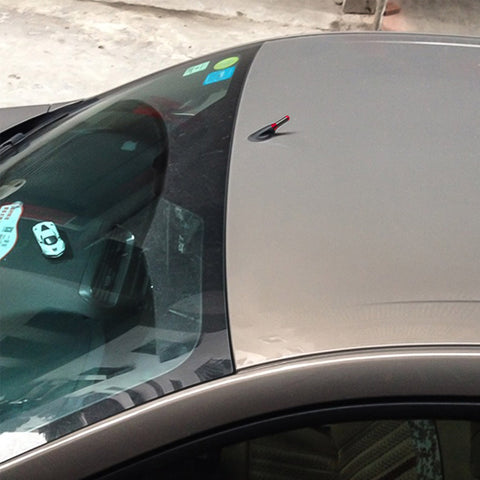 Carbon Fiber Red Aluminum Antenna Roof Hood Mount Mast 1.4'' inch Screw Type AM/FM Radio Car Antenna Aerial JDM Replacement Universal Fit