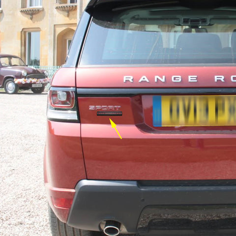 Black / Red / Black Red 3D Metal SUPERCHARGED Emblem Trunk Lid Dash Sticker Fender Badge For Land Rover Range Rover