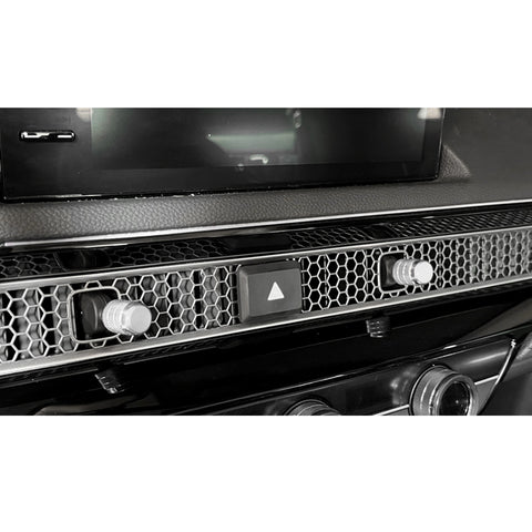 For Honda Civic 11th Gen 2022+ Silver Console AC Air Outlet Knob Overlay Trim 4X