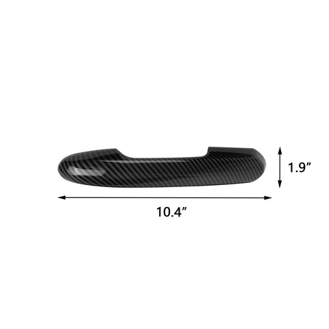 4PCS Exterior Door Handle Cover Trim For Toyota Highlander 2020-up, Carbon Fiber Pattern