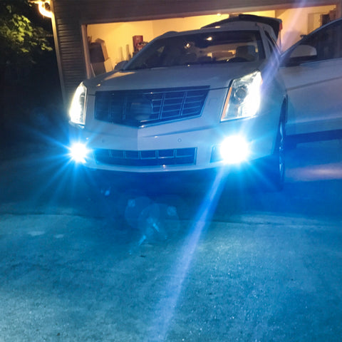 H10 LED Fog Light Driving Lamp Bulbs Ice Blue for Cadillac Escalade ESV EXT 2007-2014