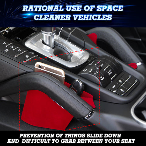 2x Red Gear Box Middle Armrest Storage Organizers For Porsche Cayenne 2011-2018