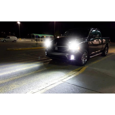 6000K Xenon White LED Headlight Bulb All-in-One Conversion High Low Beam Kit, 6000LM Super Bright Fog Light Replacement