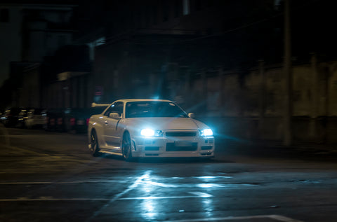 8000K Ice Blue LED Headlight Bulb All-in-One Conversion High Low Beam Kit, 6000LM Super Bright Fog Light Replacement