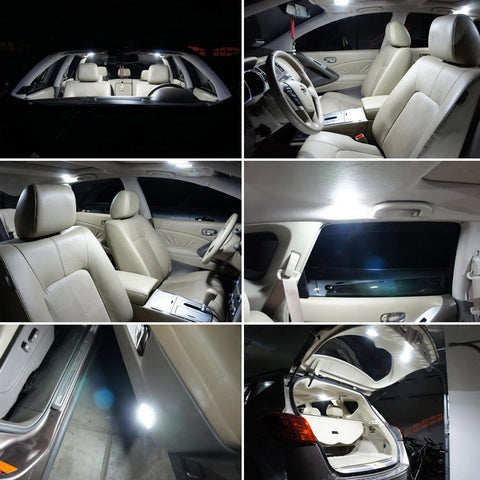 2pcs T10 168 W5W 194 Extreme Bright 8-SMD LED Car Interior Light Bulb License Plate Map Side Marker Lamp, Fading Blue to White