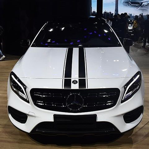 Double Racing Strips Car Sticker For Body Exterior Cosmetic, Hood, Roof, Trunk