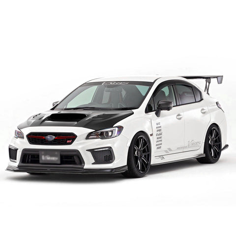 Glossy Red / Fluorescent Yellow Front Grille Pinstripe Vinyl Sticker Trim for Subaru WRX STI 2018 2019 2020, Racing Sport Front Hood Panel Pre-cut Stripe Decal Molding