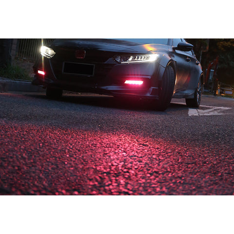 Xotic Tech Self Adhesive Front Fog Light DRL Tint Vinyl Film, Precut Fog Lamp Light Transmission Stickers Overlay Decal Exterior Decoration Compatible with Honda Accord 10th 2018 2019 2020
