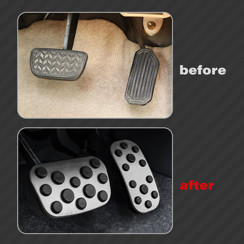 Silver Aluminum Brake and Gas Accelerator Pedal Covers For Toyota Corolla 2020+