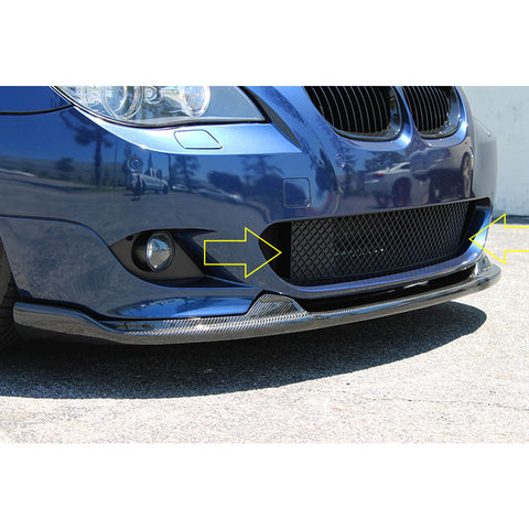 2pcs Front Bumper Cover Lower Mesh Grille Trim for BMW E60 E61 5 Series 2004-2010 M-sport Package Grille