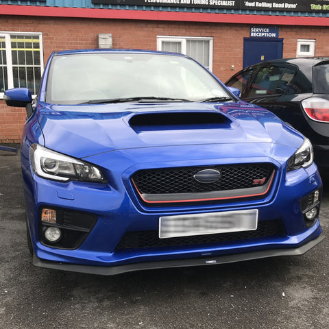 for Subaru WRX STI 2018 2019 2020 Front Grille Pinstripe Vinyl Sticker Glossy Red, Styling Front Hood Panel Edge Molding Trim Decal