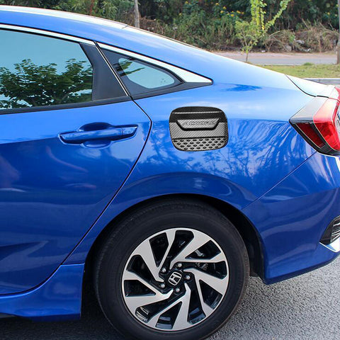 for Honda Accord 10th 2018 2019 Carbon Fiber Grain Fuel Tank Gas Cap Cover Oil Filler Cap Trim