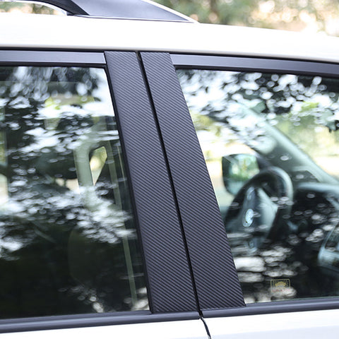 Carbon Fiber Style Door Window Pillar Post Trim Overlay Decal Sticker for Honda Civic Sedan 2012 2013 2014 2015