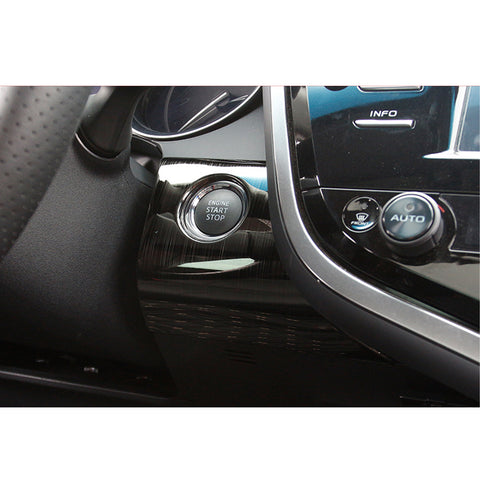 Black Titanium Engine Start Button Frame Cover Trim For Toyota Camry 2018-2021