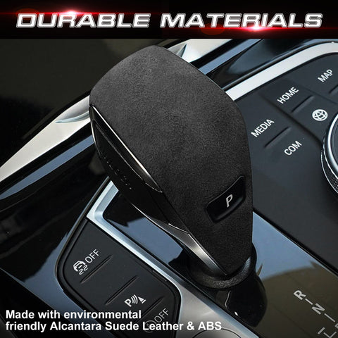 Alcantara Suede Leather Gear Shift Knob Cover Trim For BMW G20 G21 G28 2019-up