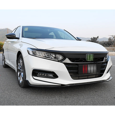 5pcs Red / Carbon Fiber Style Vinyl Front Hood Grille Grill Molding Trim Sticker Decal for Honda Accord 2018 2019