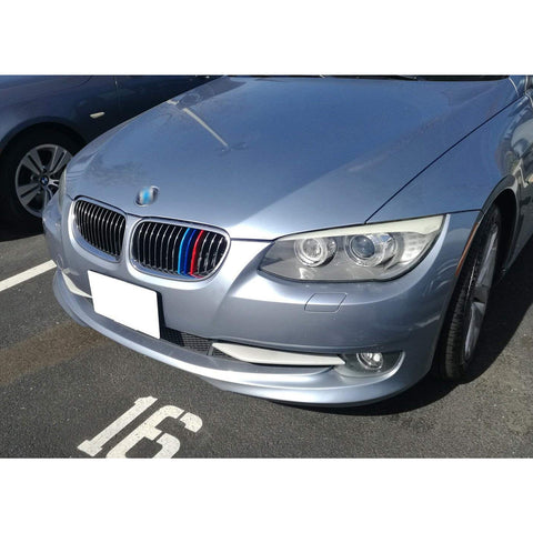 1 Set M-colored Kidney Grille Insert Trim TRI Color Sport Stripe Clip for BMW 3 Series E92 E93 LCI 2010-2013 (13 Beam bars)