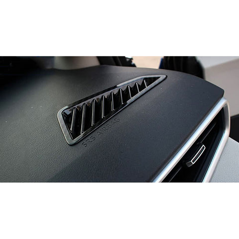 Carbon Fiber Texture Dashboard Front AC Air Outlet Trim For Toyota Corolla Cross