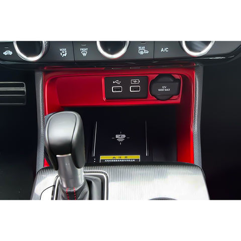 Sporty Red Console Cigarette Lighter Cover Trim For Honda Civic 11th Gen 2022+