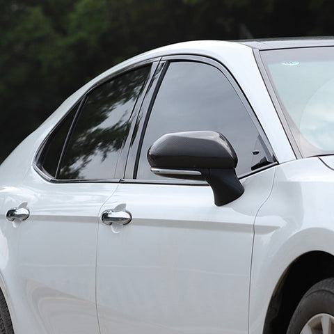 Window Trim Chrome Delete Blackout Overlay Pre-cut Genuine Vinyl KK For Toyota Camry 2018-2025 - Gloss Black