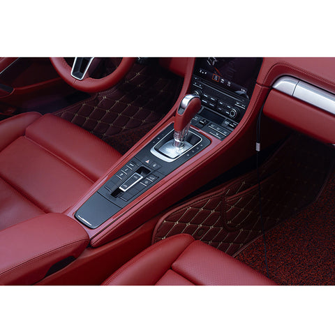 1pcs Red / White / Blue ABS Car Central Console Gear Shift Console Panel Decor Cover for Porsche 911 Boxster Cayman 2013-2019