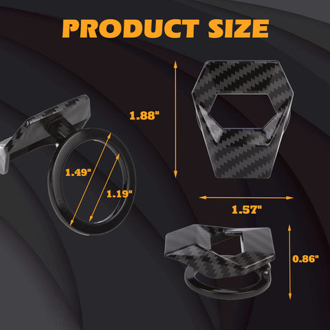 Carbon Fiber Aluminum Engine Start Stop Push Button Ignition Decor Trim Cover