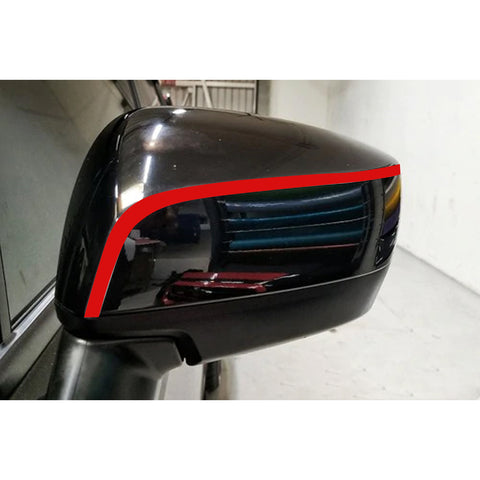 Fluorescent Yellow / Glossy Red Side View Mirror Pinstripes Vinyl Sticker for Subaru WRX STI 2015-2020, Sporty Pre-cut Stripe Decal Trim