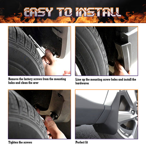 For Toyota RAV4 2019-2022 Sport Utility Mud Flaps Splash Guards Fender Mudguards