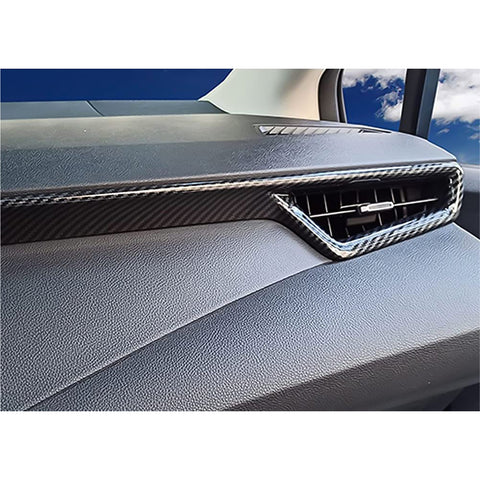 Carbon Fiber Texture Side Dashboard AC Air Outlet Cover For Toyota Corolla Cross