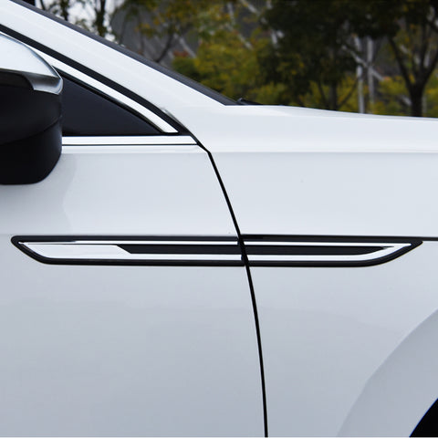 4pcs 3D Chrome R Line Emblem Car Side Wing Fender Decoration Cover Sticker Car Logo Badge Trim for Volkswagen Passat B8 2014 2015 2016 2017 2018 2019