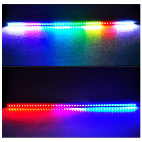 Universal 21" Remote RGB LED Scanning Knight Rider LED Strip Light for Hood Grille Grill