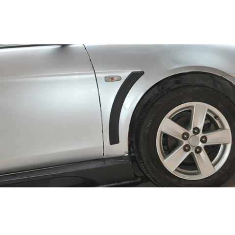 2PCS Mesh X Style Front Side Fender Scoop Air Flow Vent Grill Cover Trim Decoration Sticker Universal Fit, Matte Black