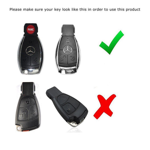 Black Soft Rubber Remote Smart Key Cover Holder Key Fob Shell Case for Mercedes C E R S M GLK CLA CLK CLS SLK