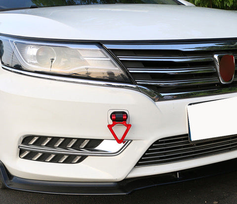 Red Triangle Shape Track Racing Tow Hook Stick Decoration Universal for Car SUV Truck