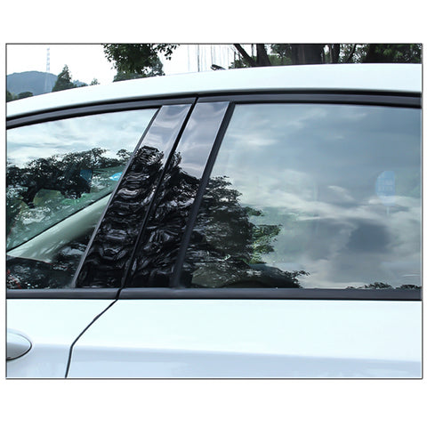 Pillar Post Trim Black for Toyota Corolla 2009 2010 2011 2012 2013, 6pcs Car Door Window Pillar Post Cover Molding Kit