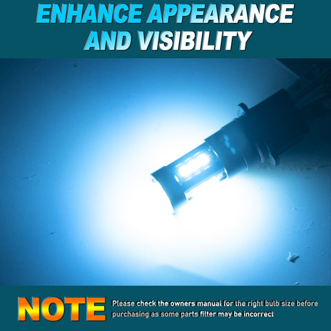 For Chevy Camaro 2010-2015 High Power Blue LED Bulbs Daytime Running Light P13W