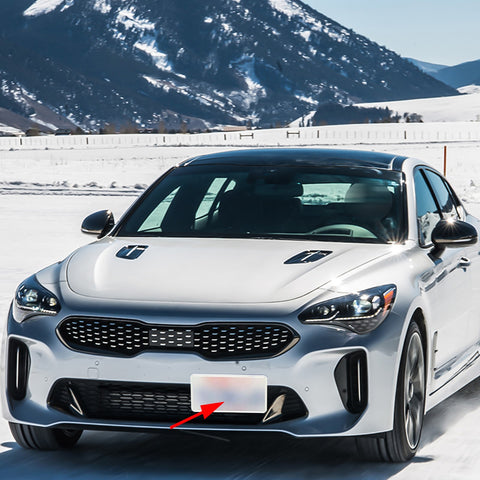 Black / Gold / Red 1 Set Sporty Racing Front Tow Hook License Plate Bumper Mounting Bracket Fit for Kia Stinger 2018+