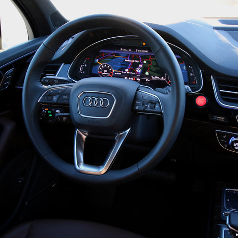 Red/ Blue Start Engine Stop Push Button Cover Sticker Fit Audi A4 A5 Q5 - S Line Style Start Stop Button Decor