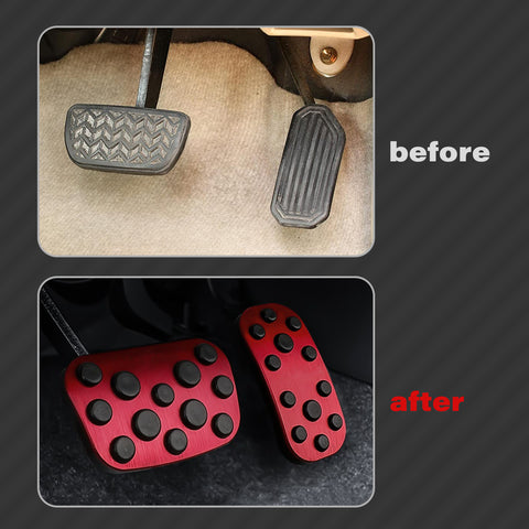 Red Brake Accelerator Foot Area Pedal Pads Cover For Toyota Corolla Cross 2020+