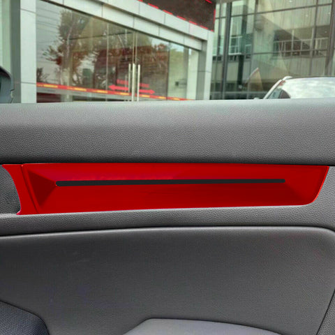 4x Sporty Style Red Side Door Strip Cover Trims For Honda Civic 11th Gen 2022