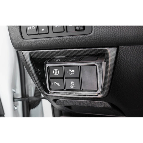Carbon Fiber Style Console Function Button Armrest Box Trim For Accord 2018-22