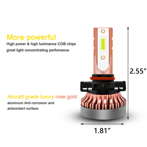 6pcs 8000K Ice Blue Extremely Bright LED Headlight Fog Parking Light Bulb for Chevrolet Silverado 1500 2500 2007-2015