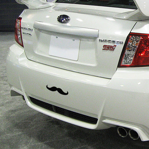 3pcs 7" Euro Funny Italian Mustache Car Window Die-Cut Graphic Vinyl Decals