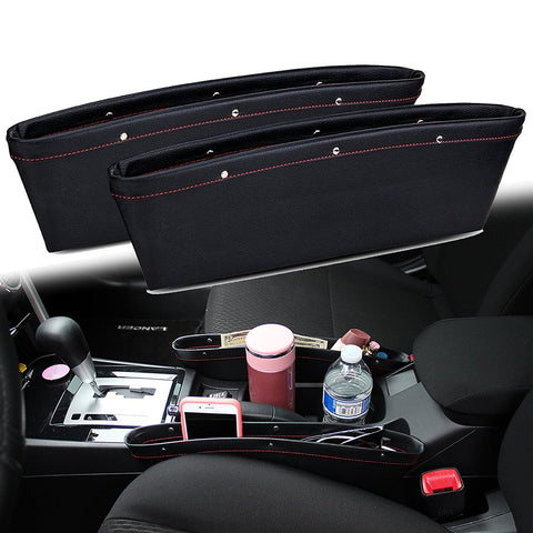 2 Pieces Car Seat Seam Bag Storage Organizer Holders Phone Auto Accessories