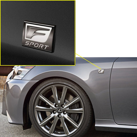 3D Metal F Sport Auto Emblem Body Trunk Lid sticker decal badge for Lexus GS200t IS200t CT200h ES300h ES350 GS F LS600h