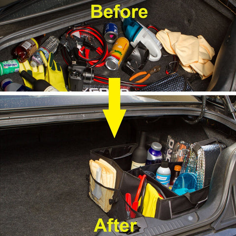 Car Trunk SUV Cargo Organizer Foldable Collapsible Multipurpose Storage Container Box Bag Tool Case