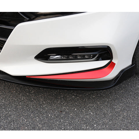 2x Red Vinyl Front Fog Light Eyelid Eyebrow Sticker Decal Molding Trim for Honda Accord 2018 2019