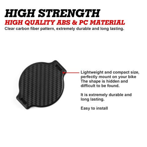 Carbon Bicycle Saddle Hidden Airtag Anti-theft Tracker Protective Cover Holder (Strap Style)