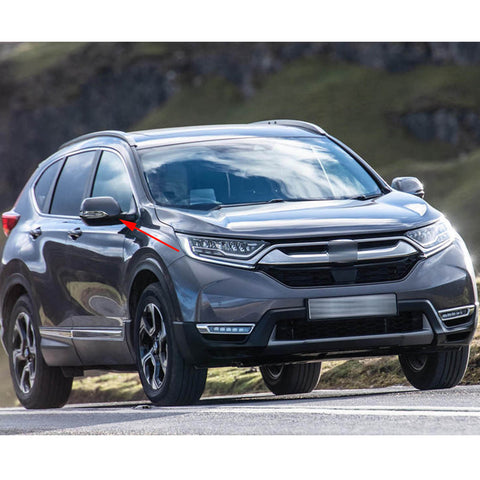 2pcs for Honda CR-V CRV 2017 2018 2019 2020 2021 Rear View Side Door Mirror Stripe Cover Trim, ABS Chrome Rearview Side Mirror Signal Light Frame Cover Molding